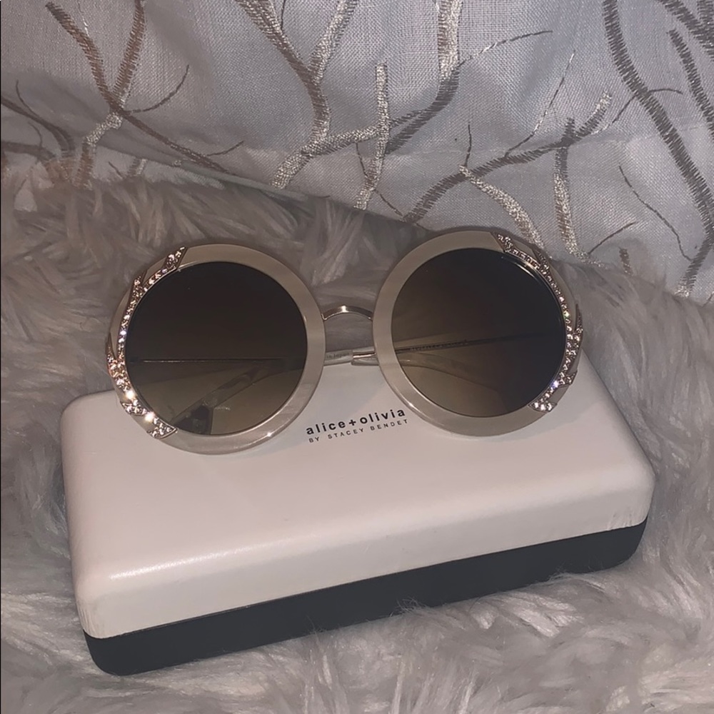Alice + Olivia Swarovski Crystal Sunglasses